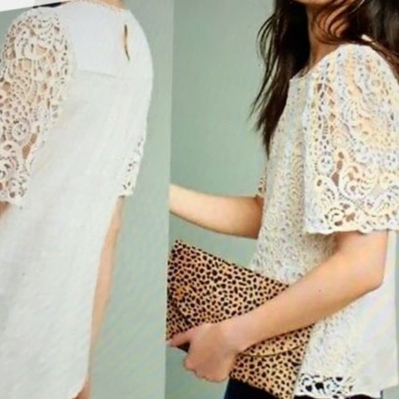 Eri + Ali | Suzy Cream Crochet Top - Picture 6 of 6